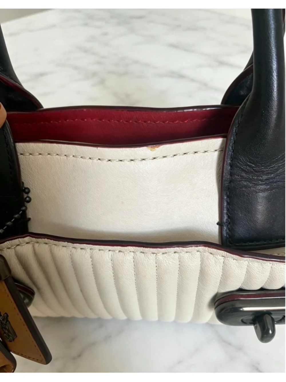 Coach 1941 Double Swagger Colorblock Quilted Leather Bag Super Rare